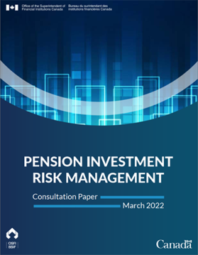 Cover of Pension Investment Risk Management paper