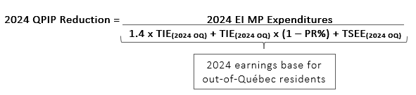 Math formula for 2024 QPIP reduction. Text description follows